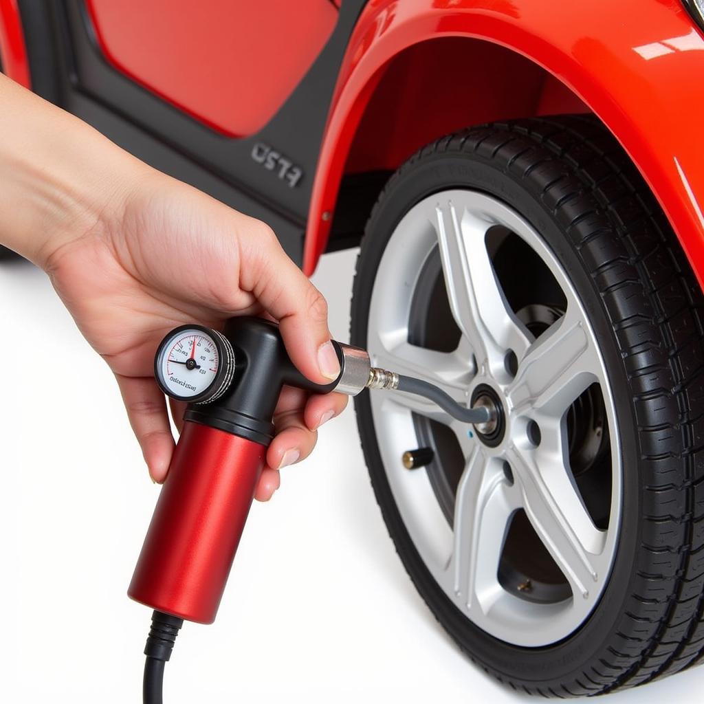 Adjusting Tire Pressure on a Ride-on Toy