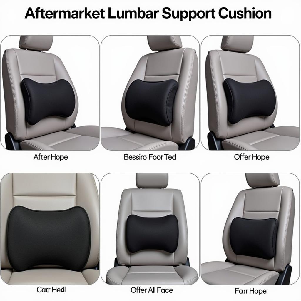 Aftermarket lumbar support cushion