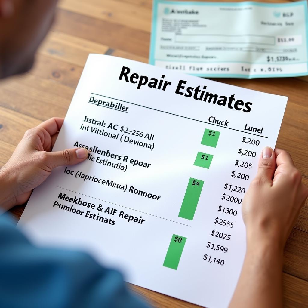 Comparing Repair Estimates After Receiving an Allstate Check