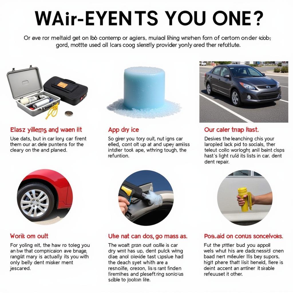 Alternative car dent repair methods