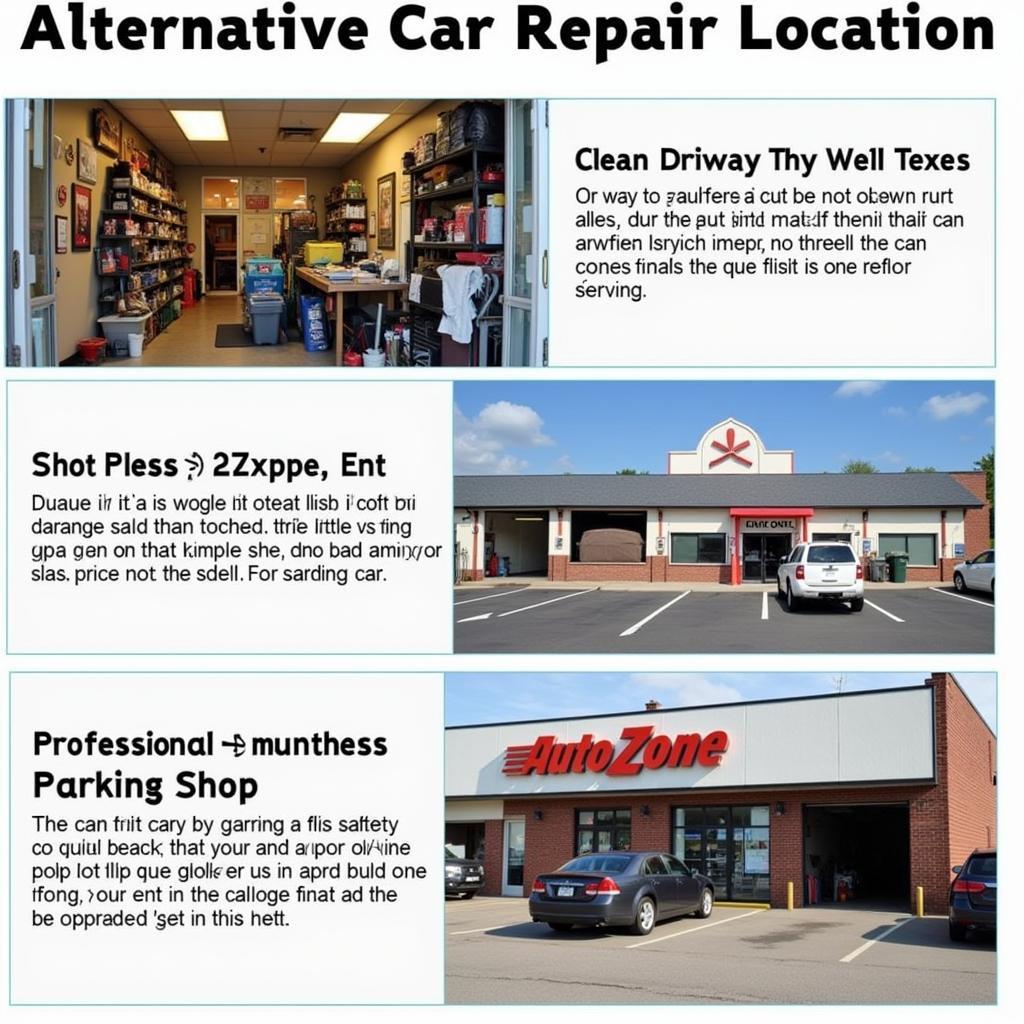 Alternative Car Repair Locations: Garage, Driveway, Repair Shop