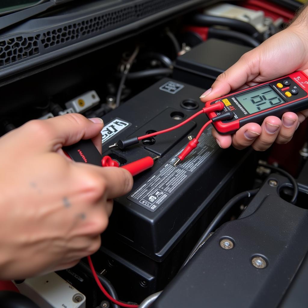 Checking the Alto Car Battery