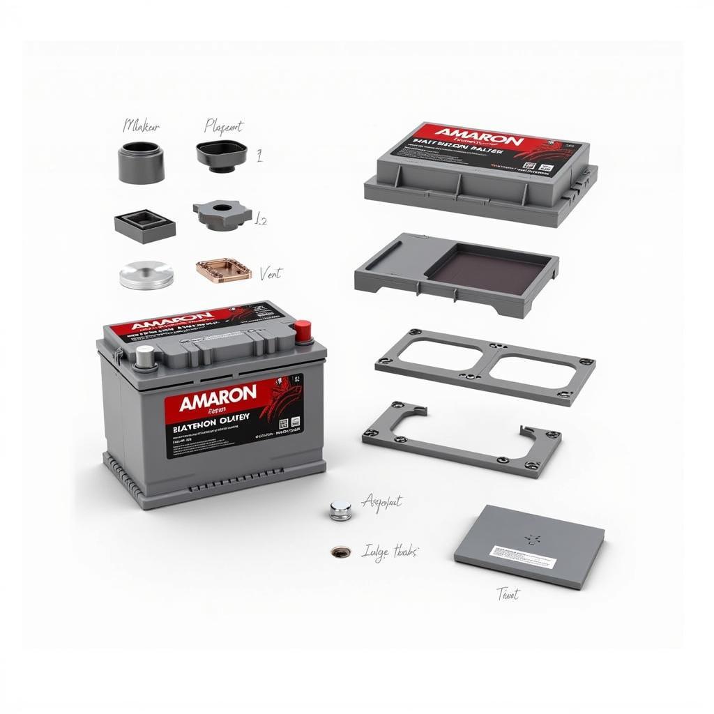 Amaron Car Battery Components Diagram