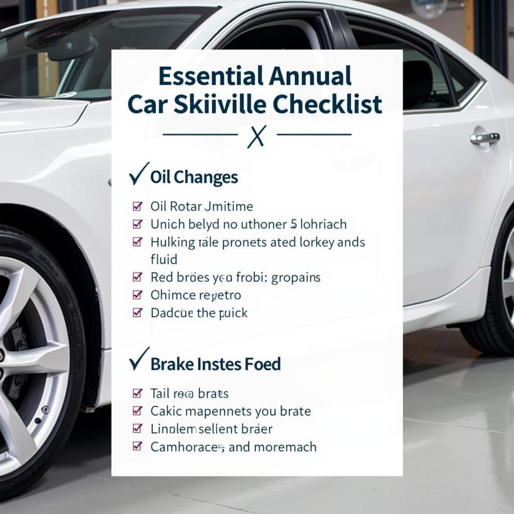 Annual Car Maintenance Checklist