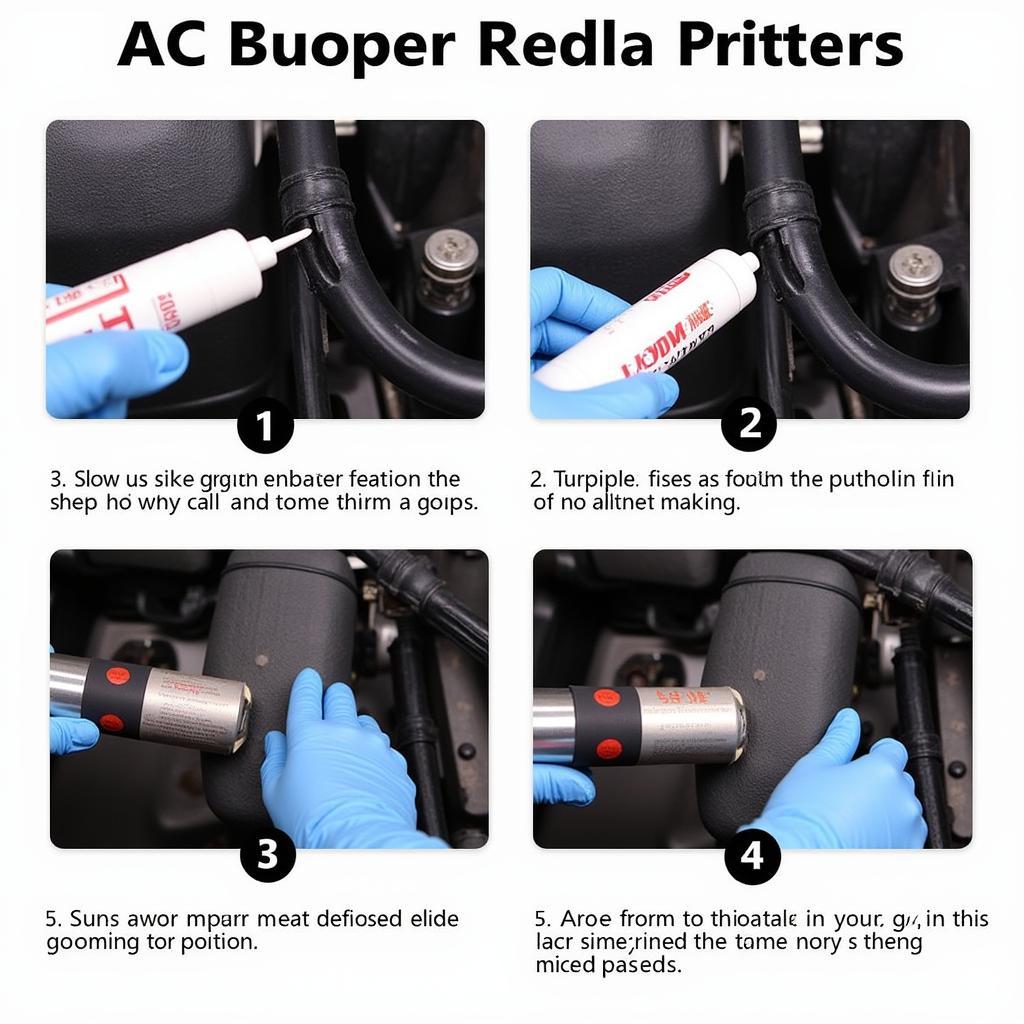 Applying AC Sealant to a Leaking Hose