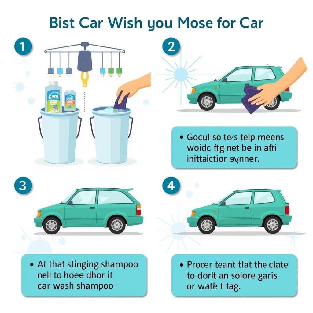 Applying Car Wash Shampoo Correctly