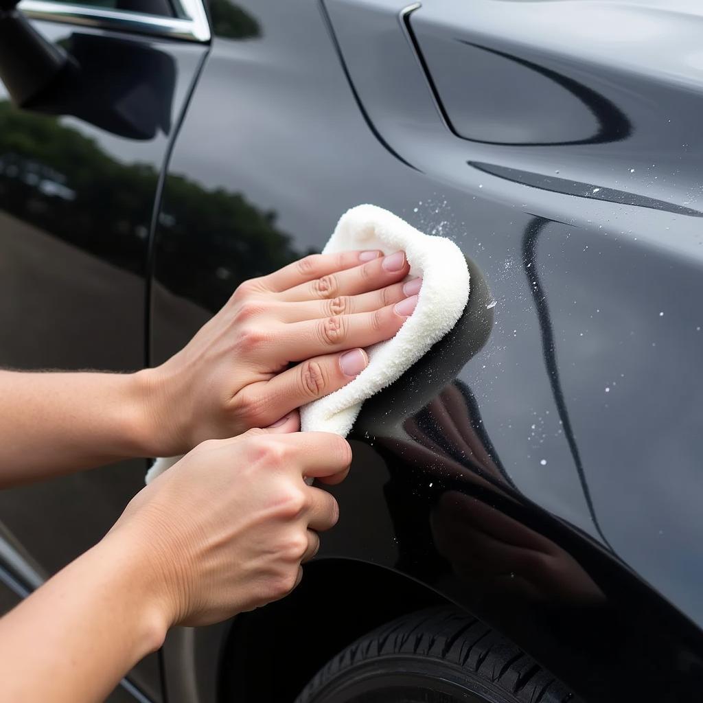 Applying Car Wax for Protection