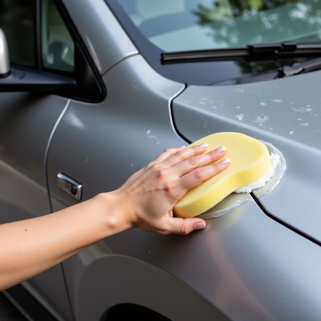 Applying Car Wax for Paint Protection