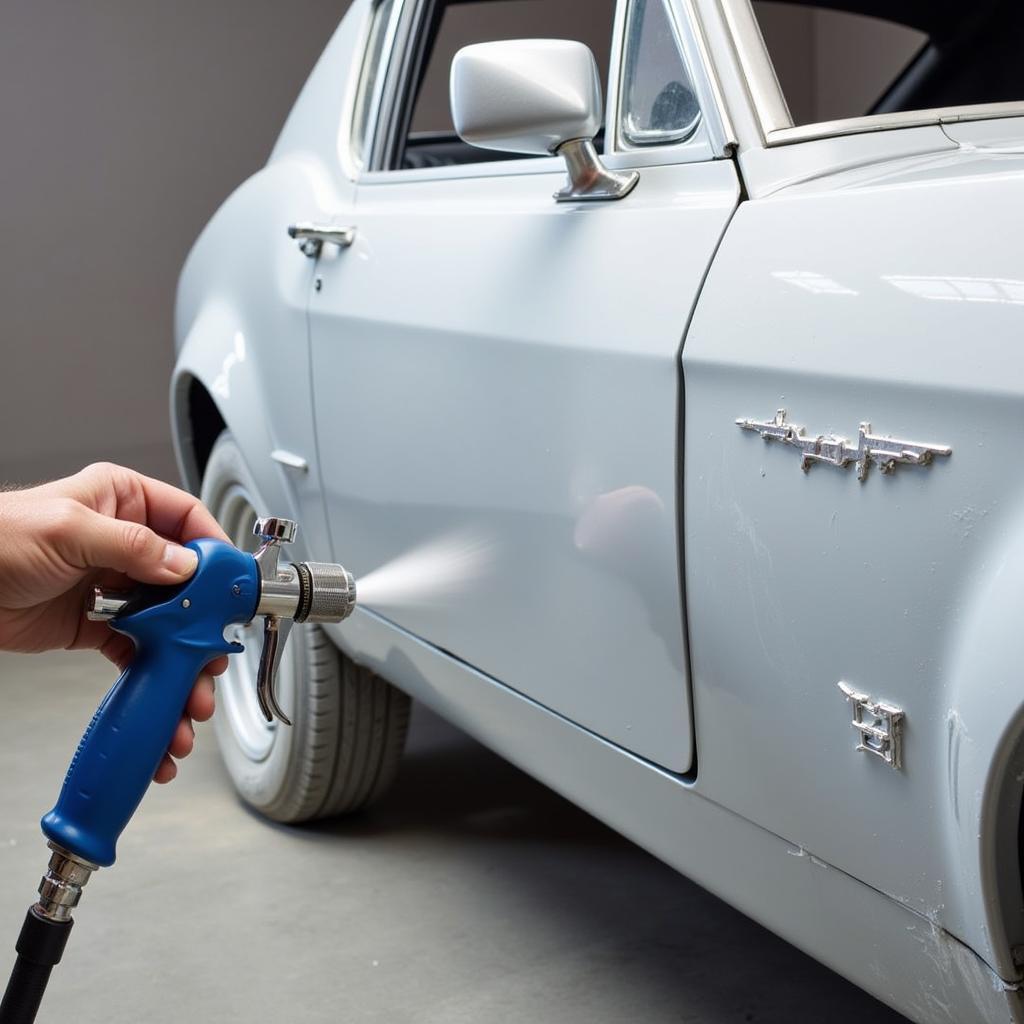 Applying Clear Coat to a Car