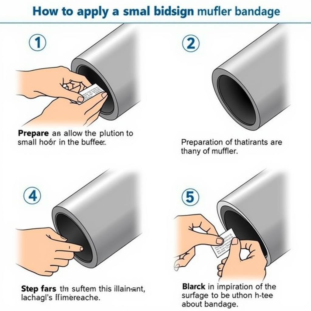 Applying a Muffler Bandage to a Small Hole