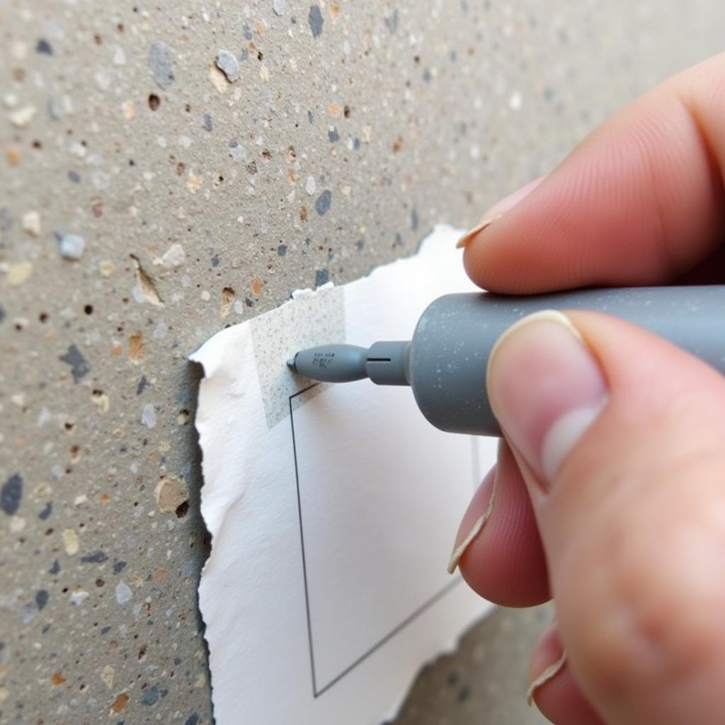 Applying Touch-Up Paint to a Rock Chip