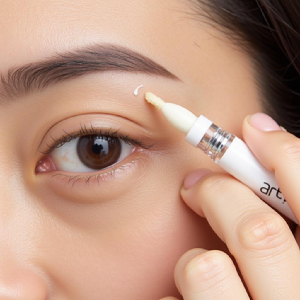 Applying Art Visage Fix&Care Brow and Lash Gel