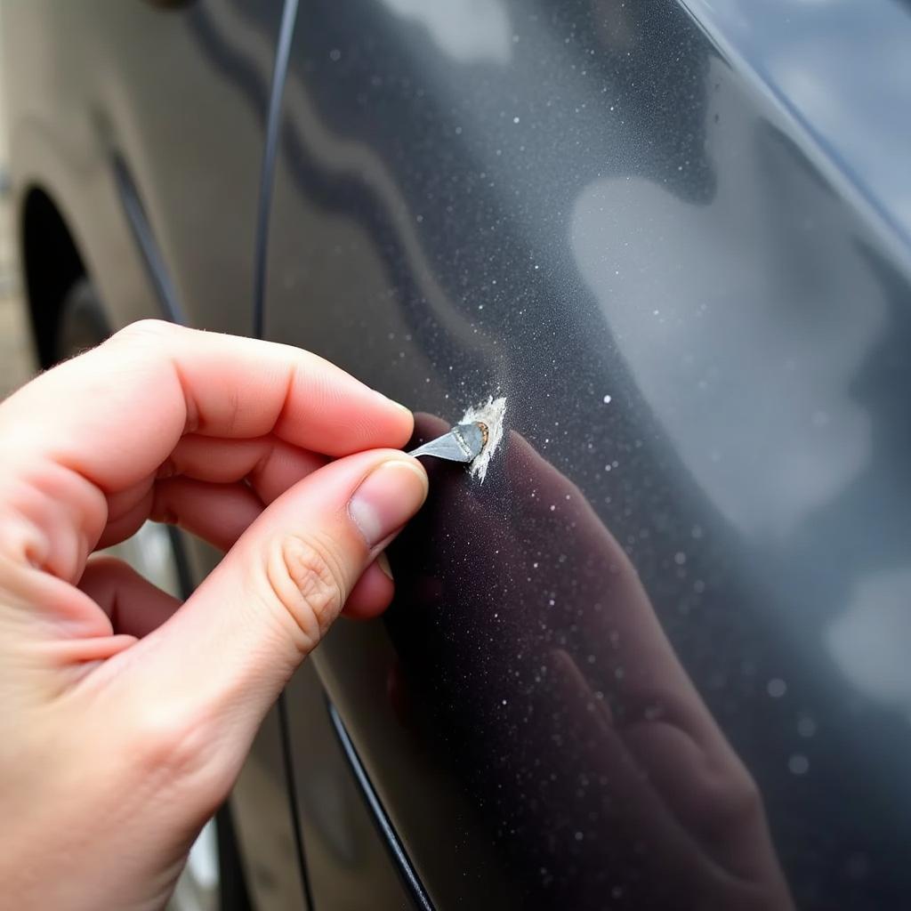 Assessing Car Paint Scrape Damage