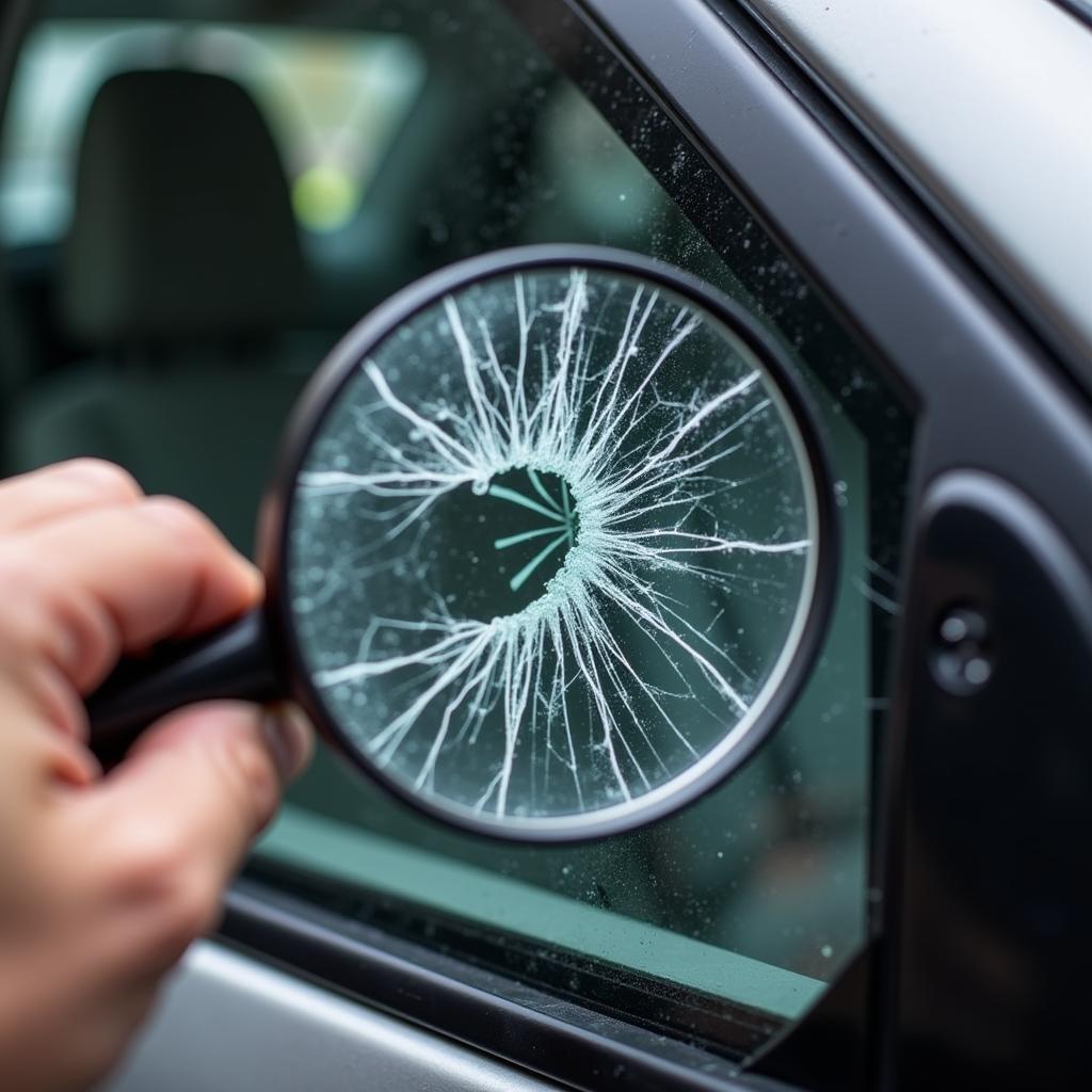 Assessing the Damage to a Car Window