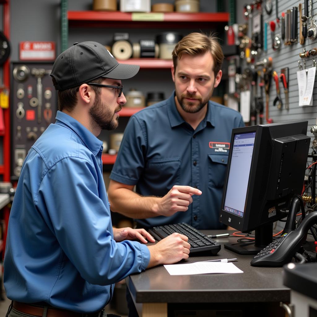 Getting Assistance at an Auto Parts Store