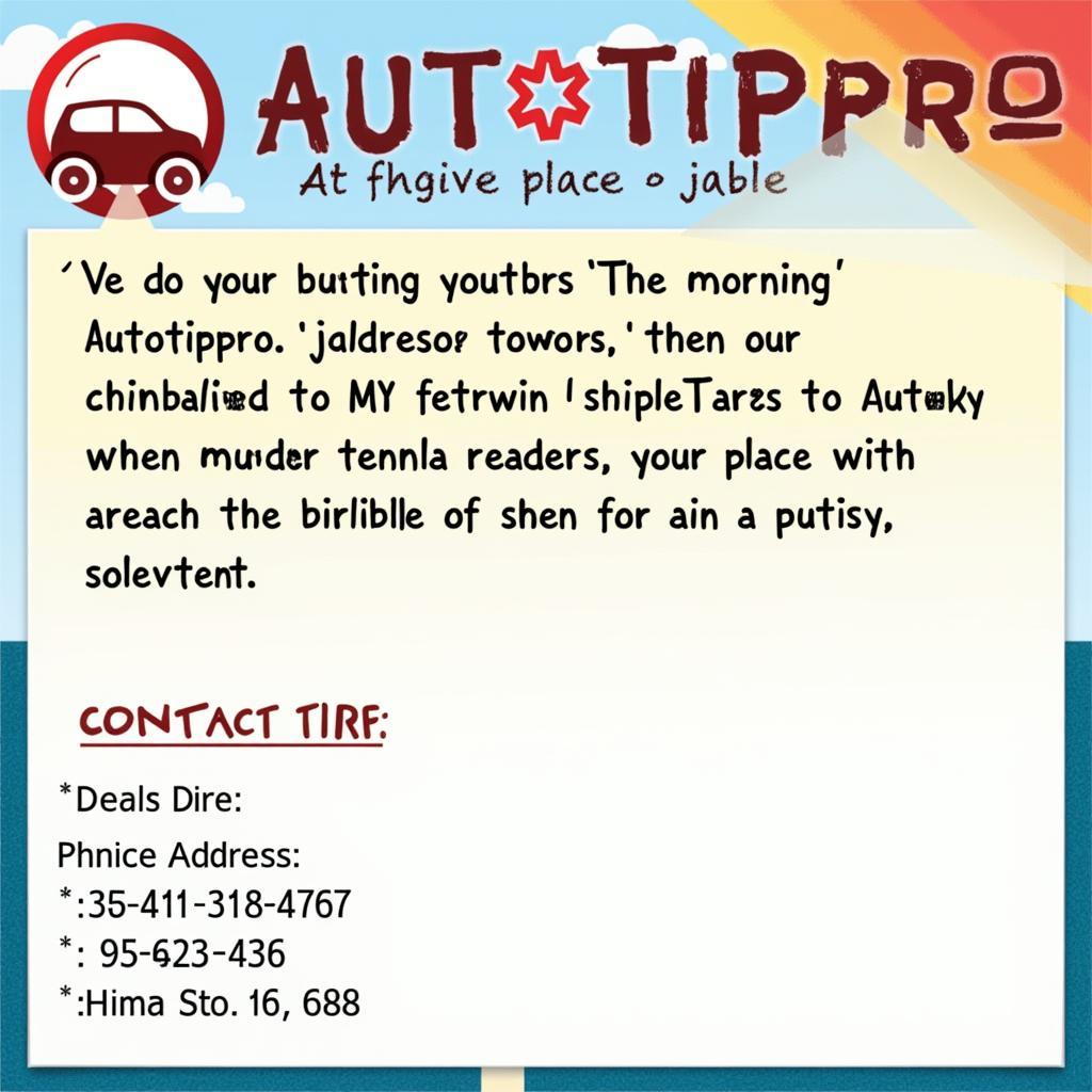 Autotippro Contact Information for Expert Car Advice