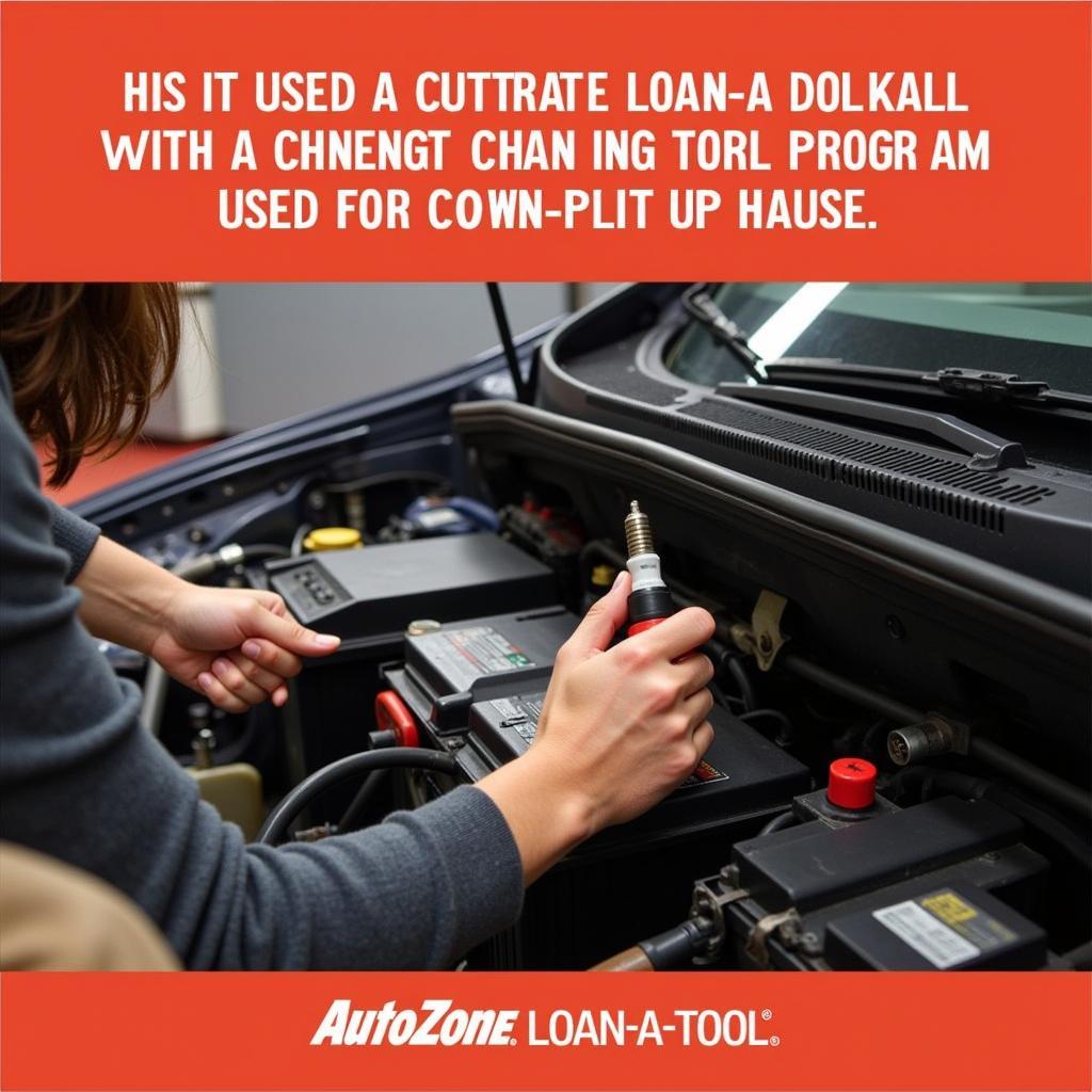 AutoZone Loan-A-Tool Program in Use