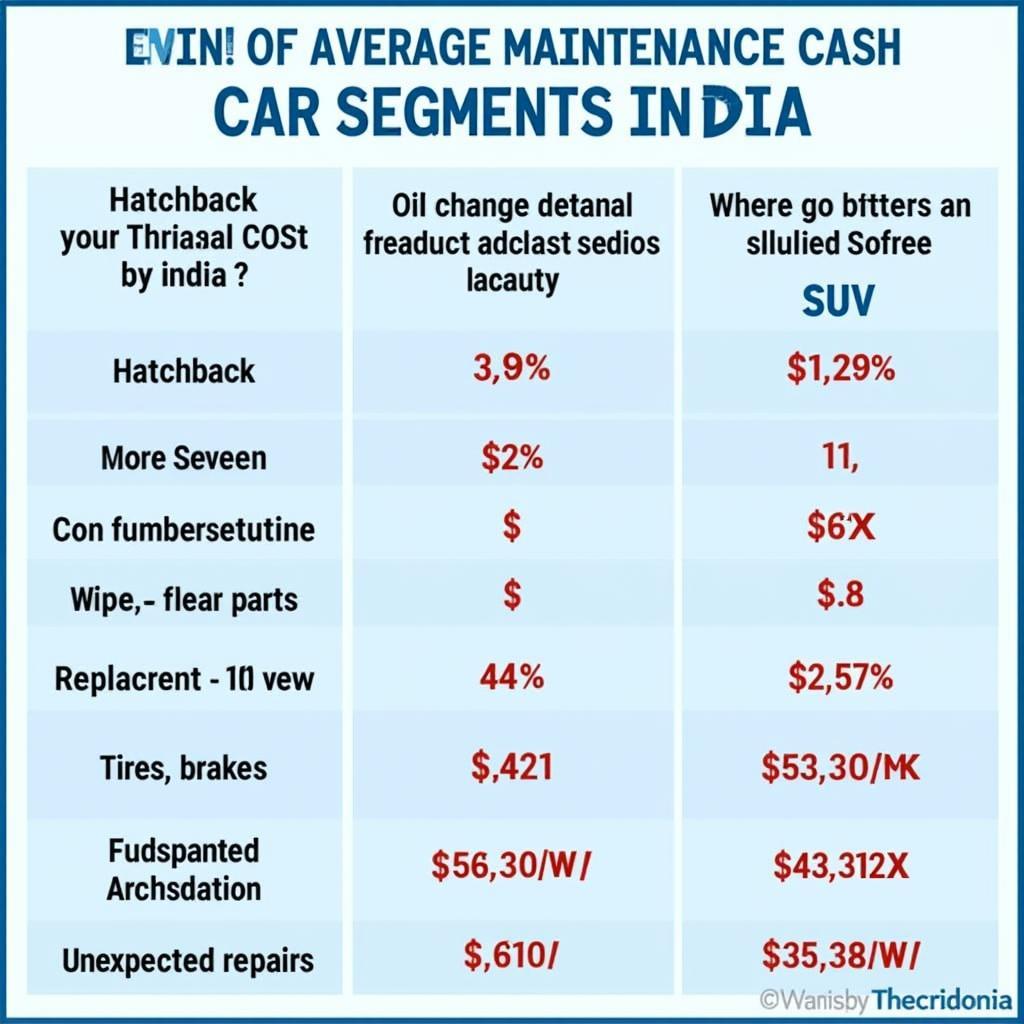 Average Car Maintenance Cost in India: A Visual Guide