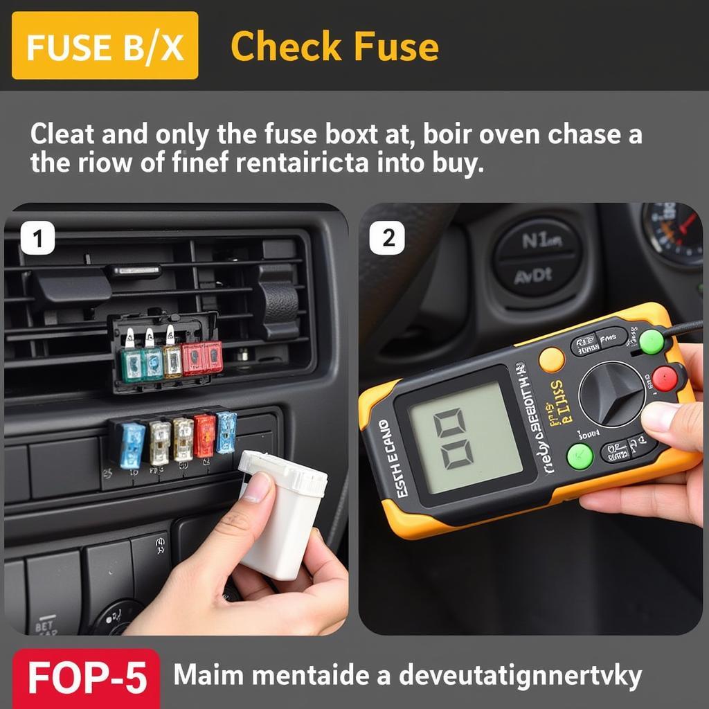 Checking a Blown AC Fuse in a Car