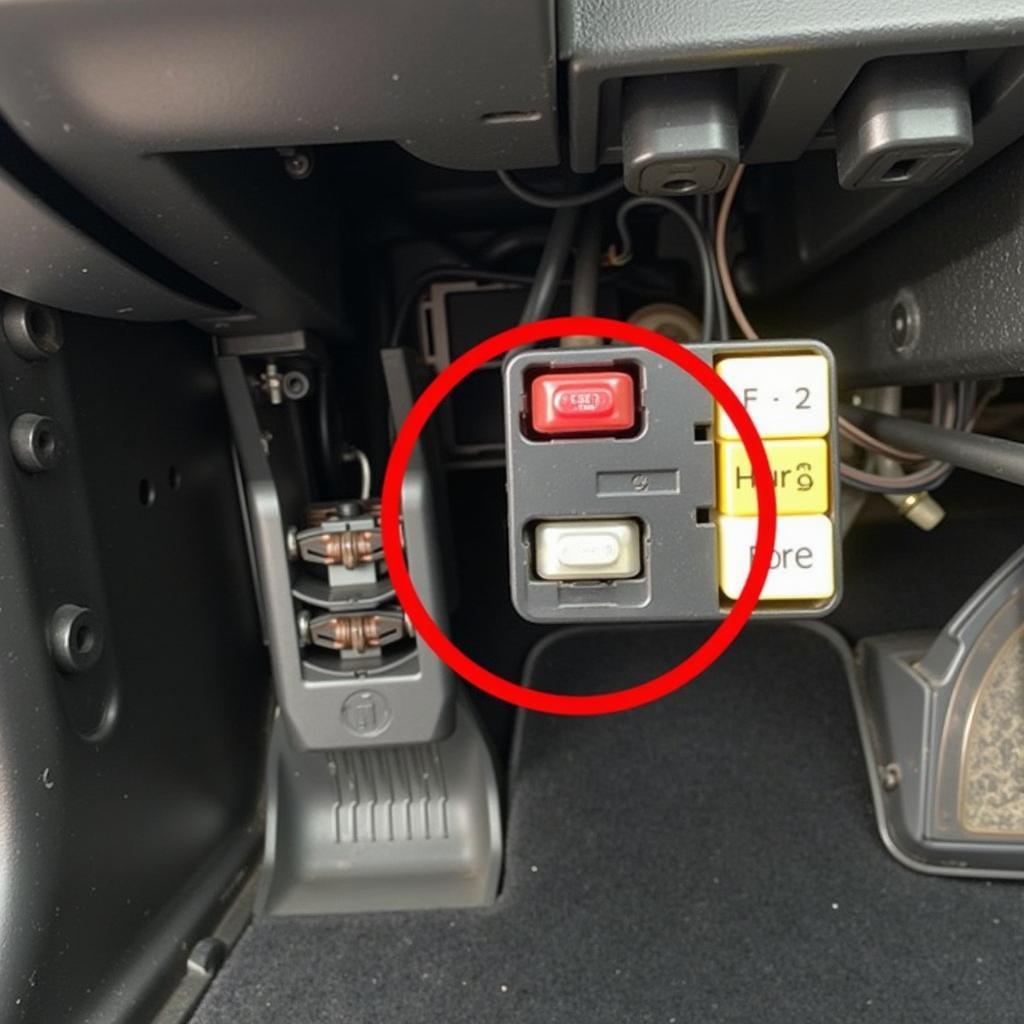 Blown car stereo fuse causing malfunction