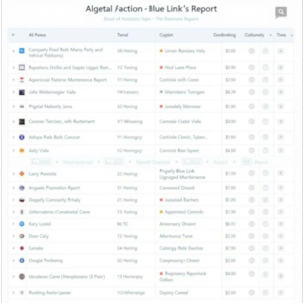 Generating a Maintenance Report on Blue Link