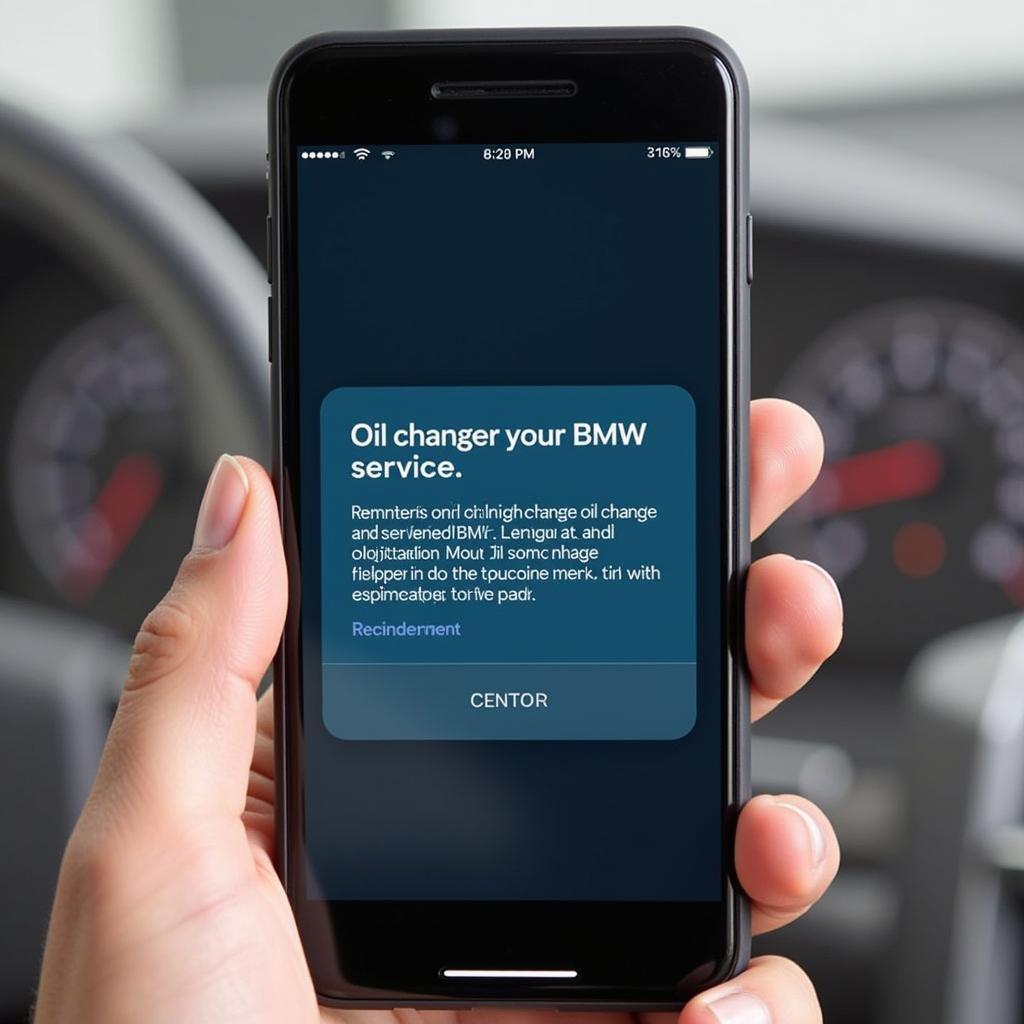 BMW Maintenance App Service Reminder