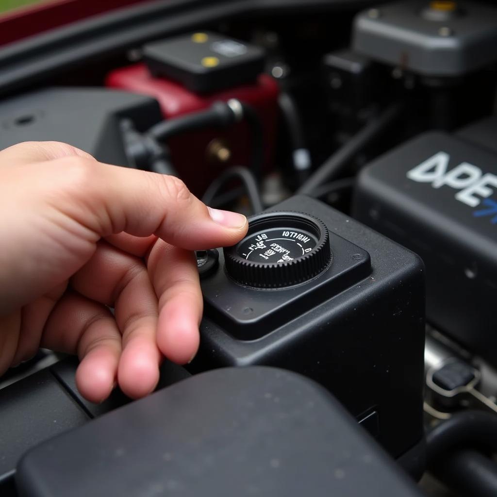 Checking Brake Fluid Levels in Car