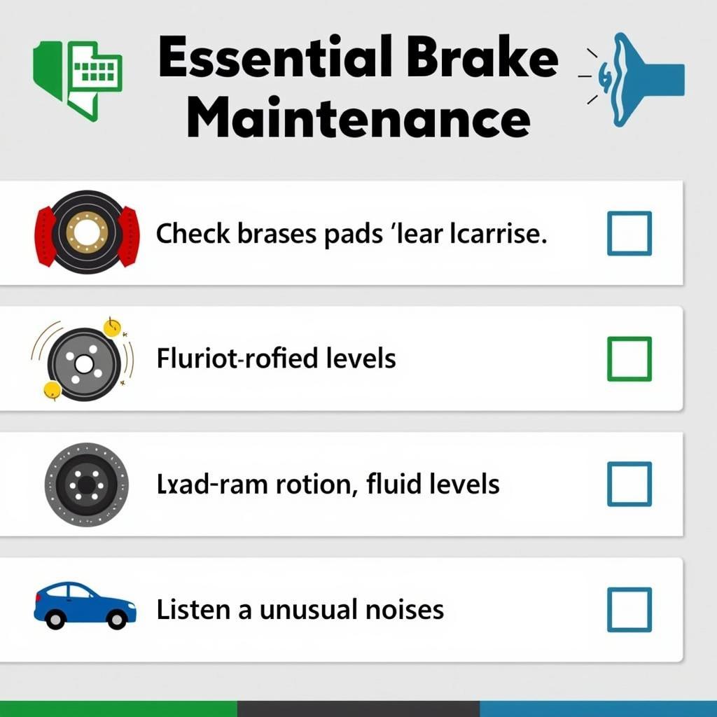 Brake Maintenance Checklist