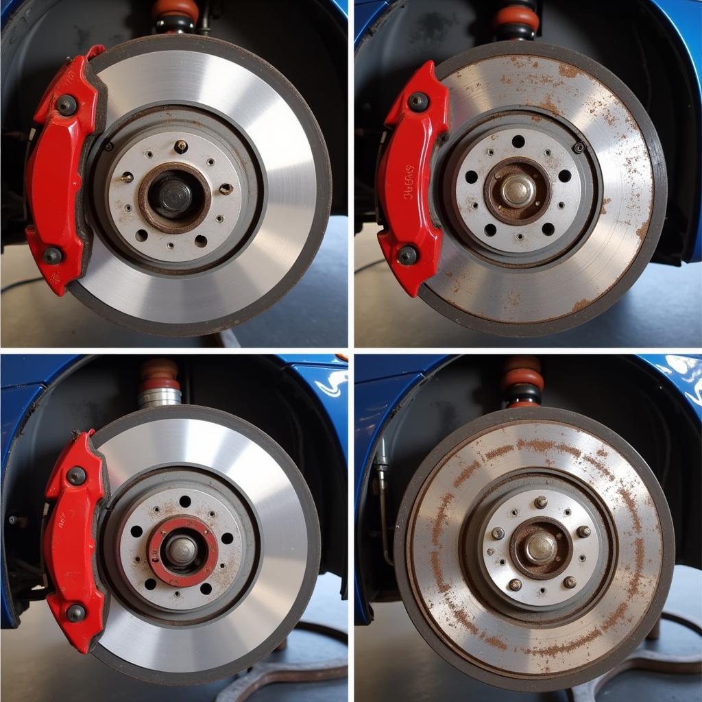 Brake Pad and Rotor Replacement on a High-Mileage Car