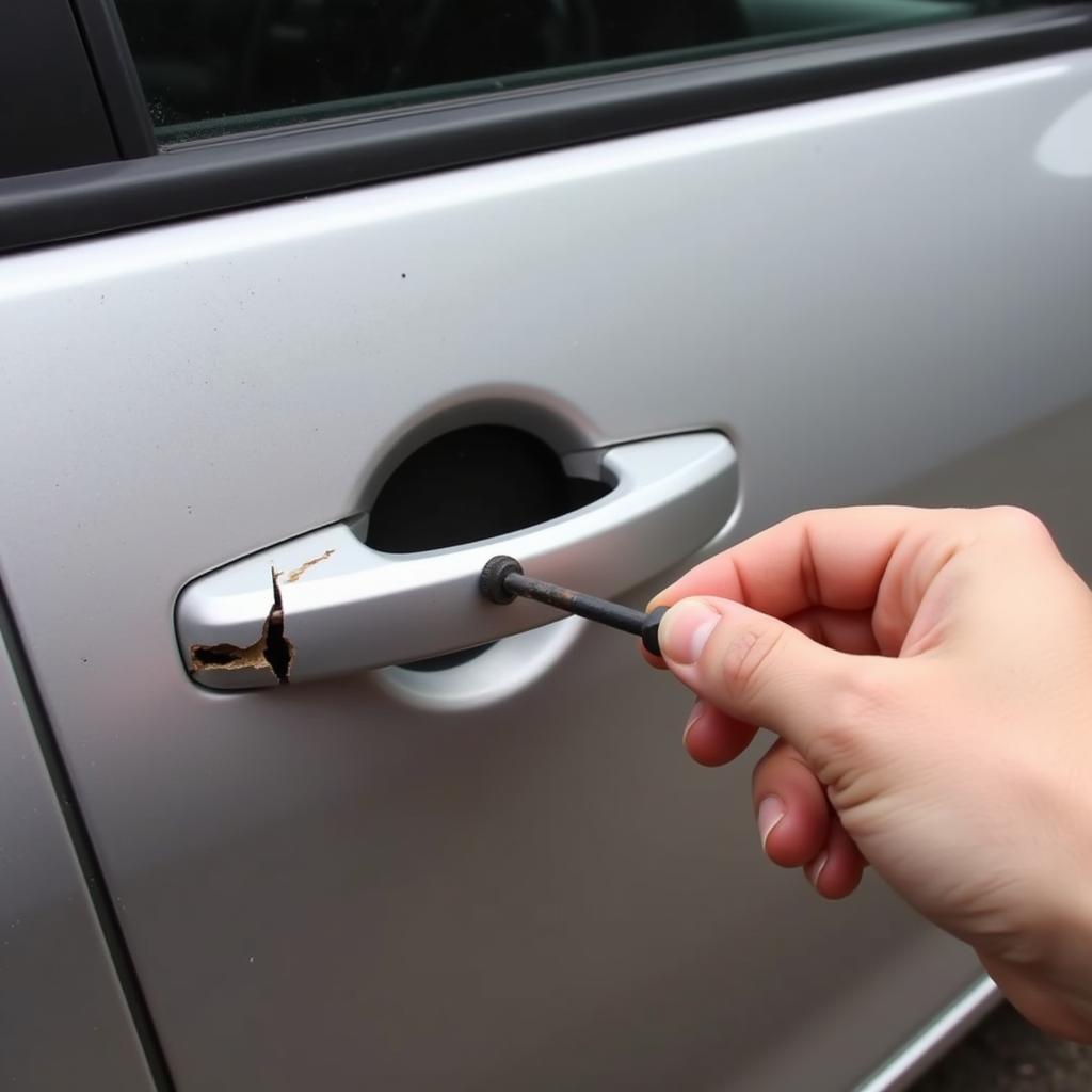 Diagnosing a Broken Car Door Handle