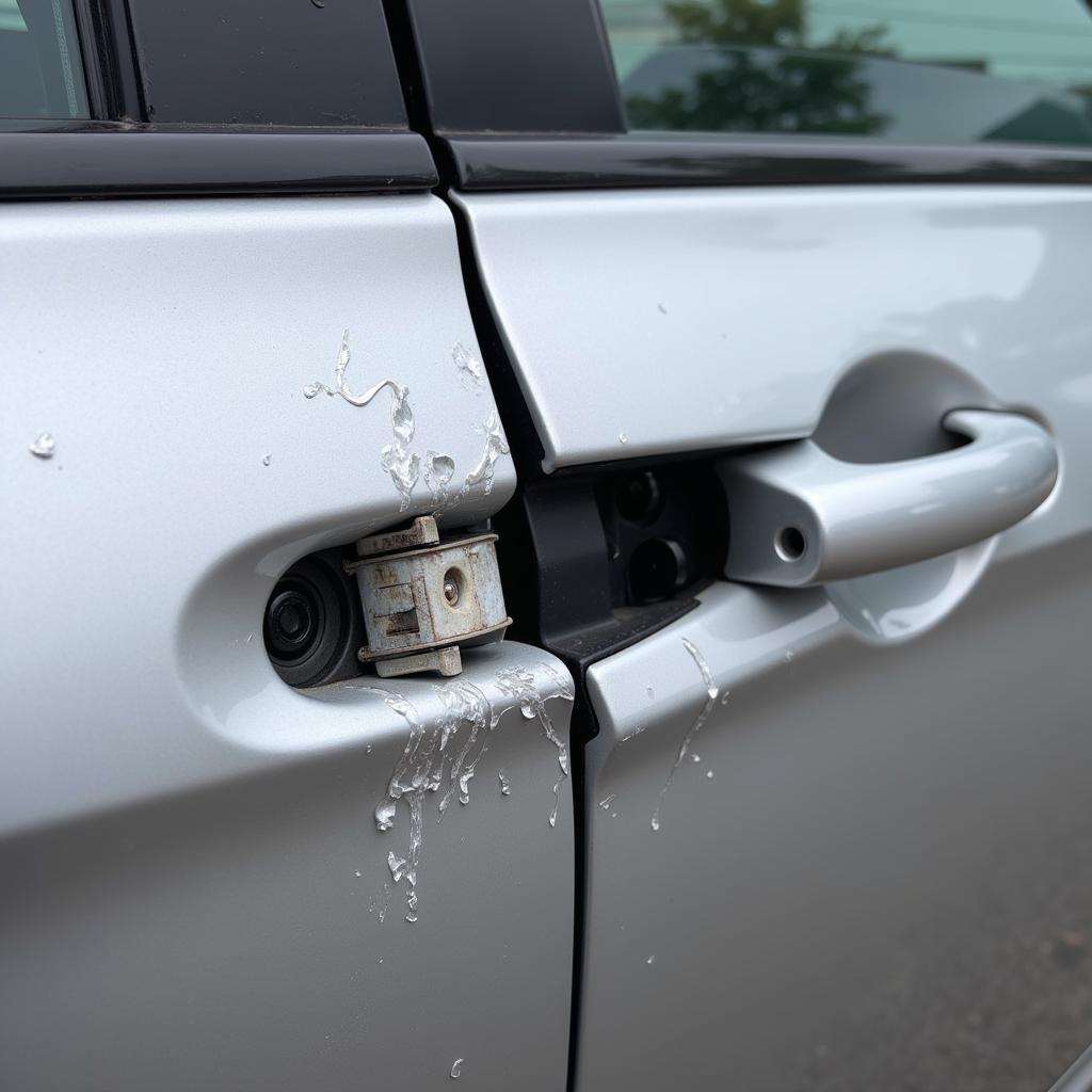 Broken Exterior Car Door Handle