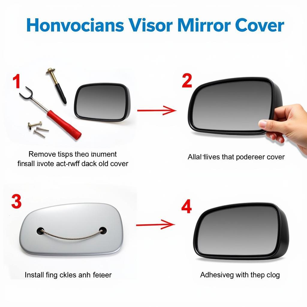 Replacing a Broken Visor Mirror Cover