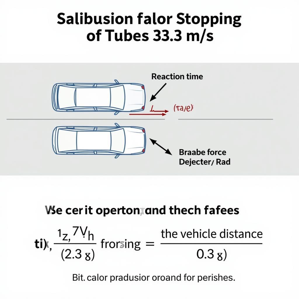 Calculating Stopping Distance Based on 33m/s