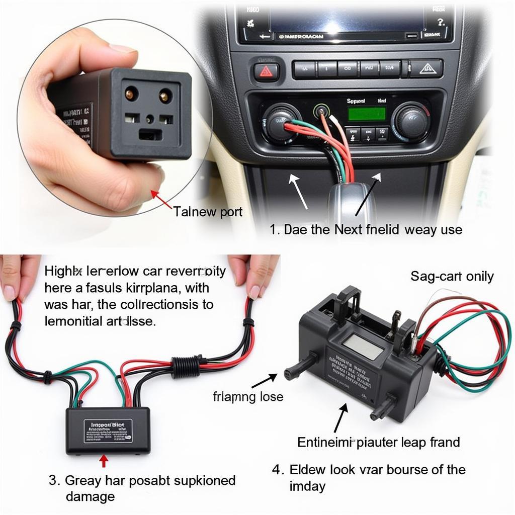 Inspecting the Wiring of a Car AC Adapter