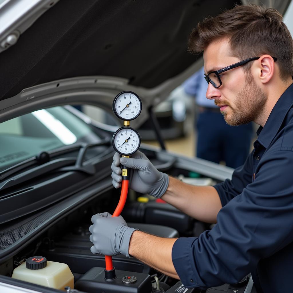 Car AC Blowing Hot Air Due to Low Refrigerant