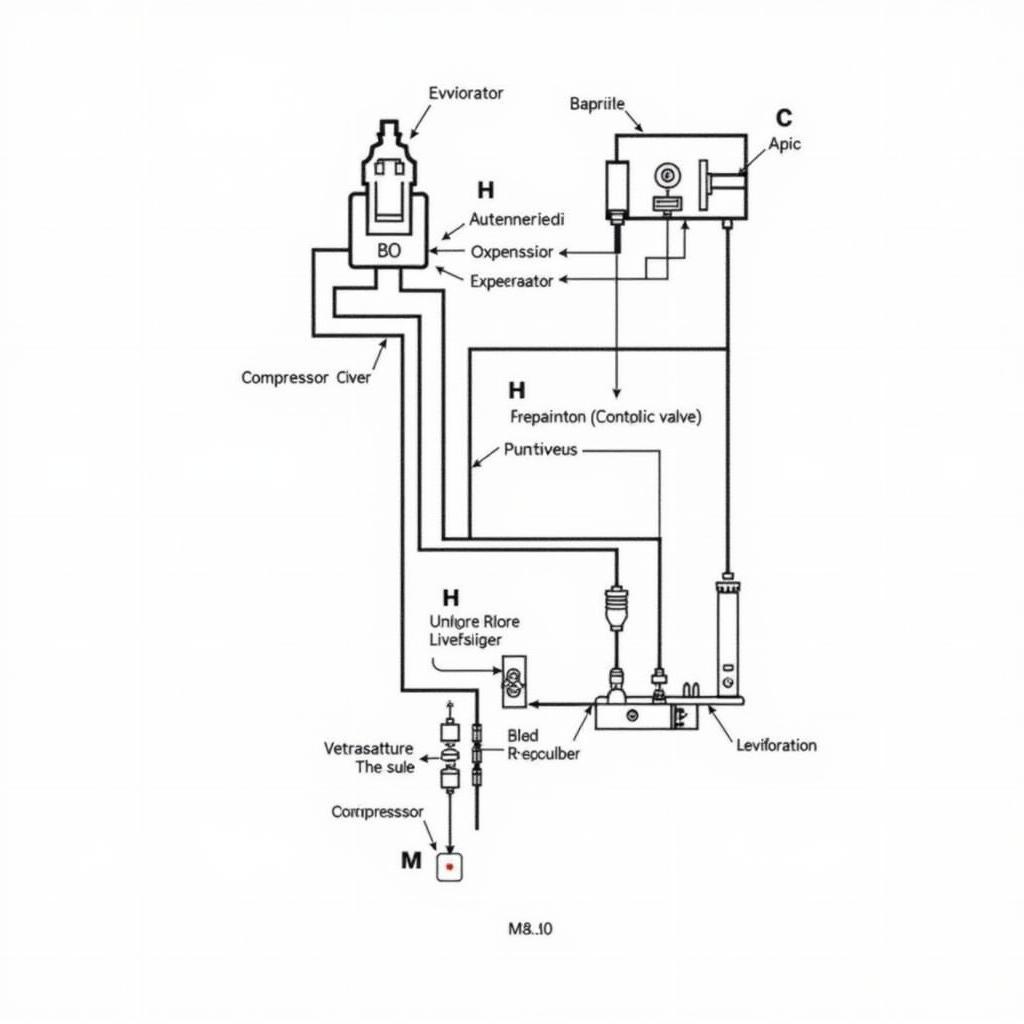 Car AC Components Diagram