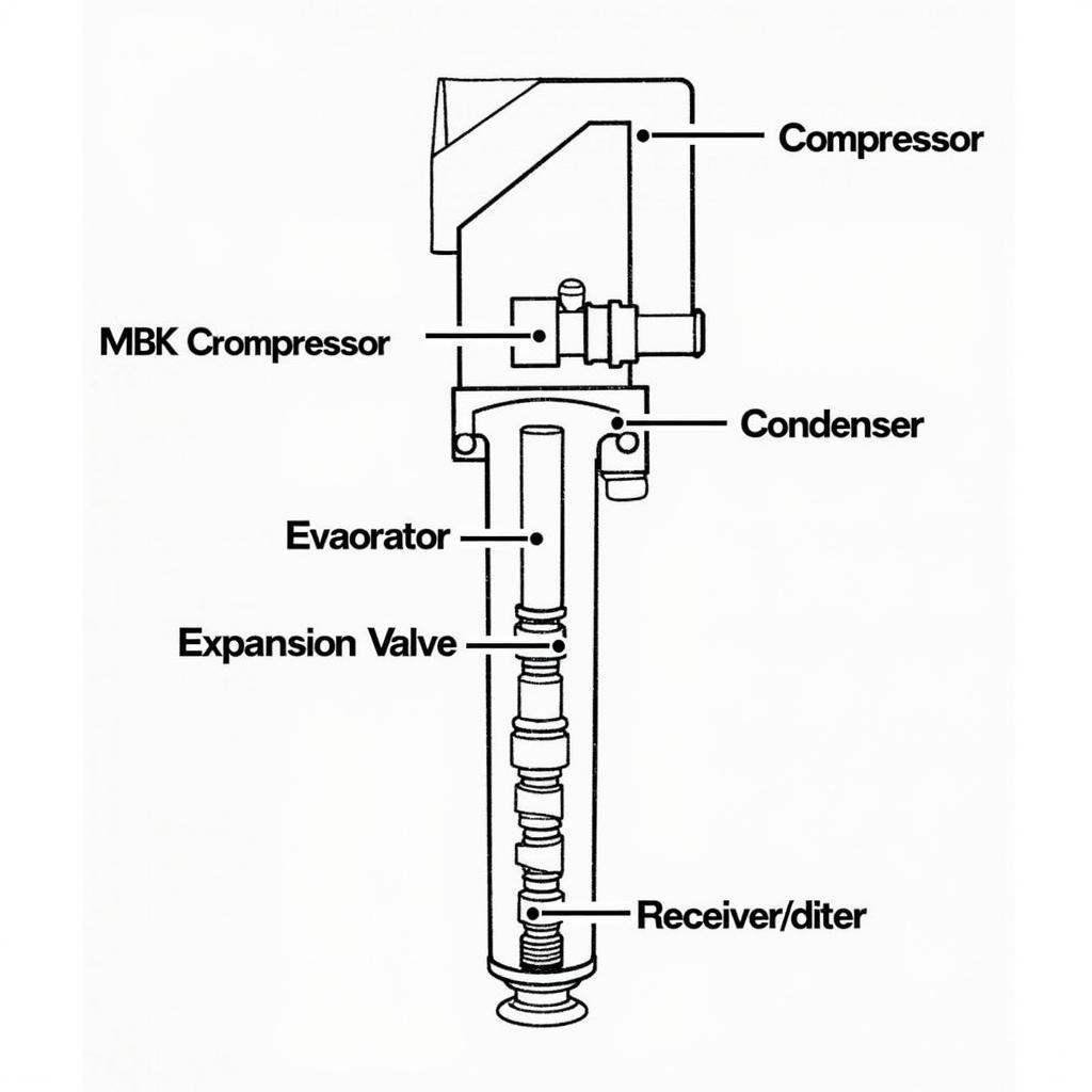 Car AC Components Diagram