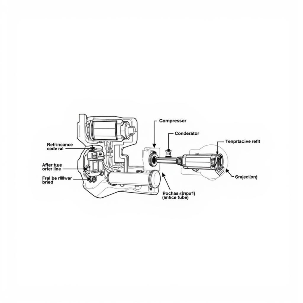 Car AC Components Diagram