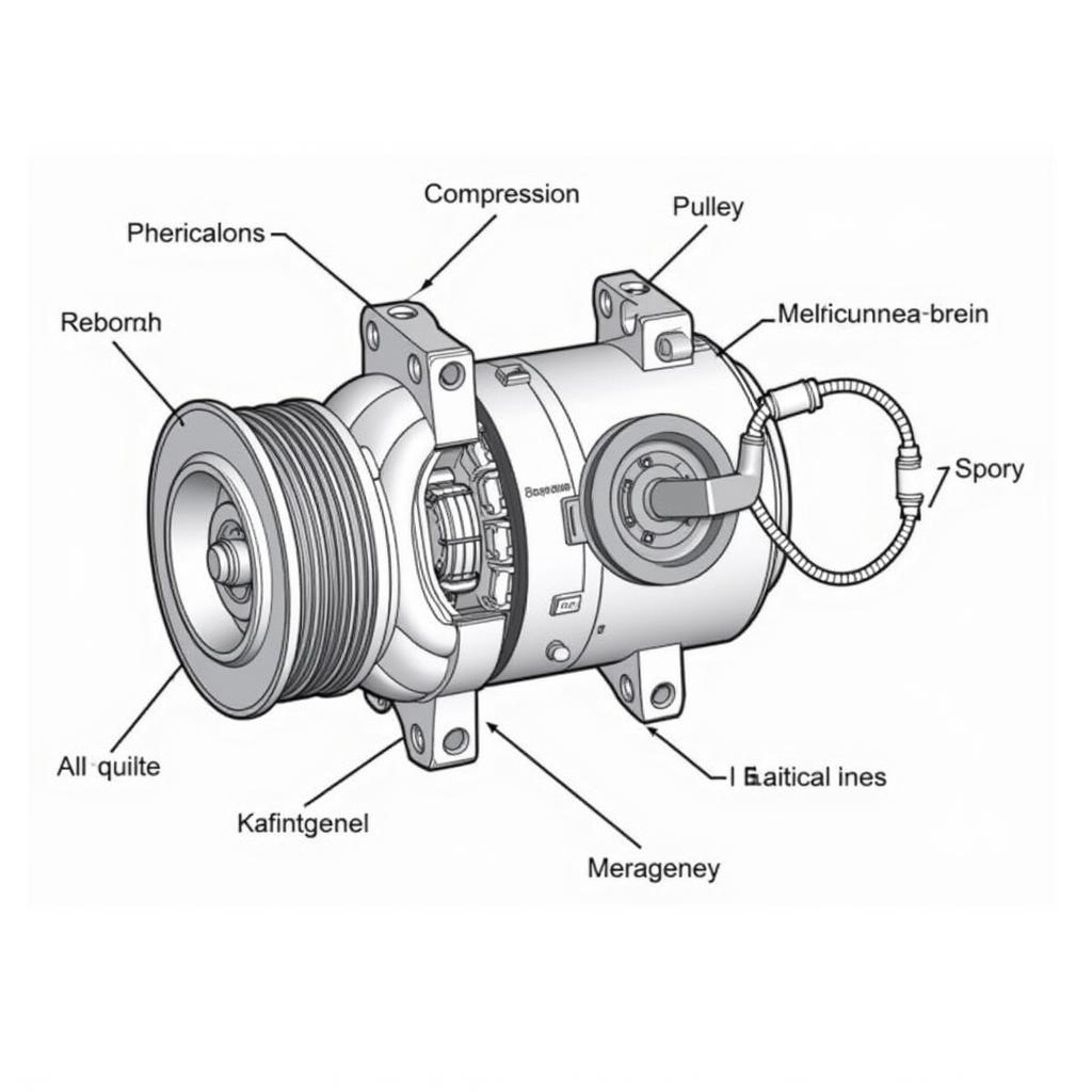 Car AC Compressor Diagram