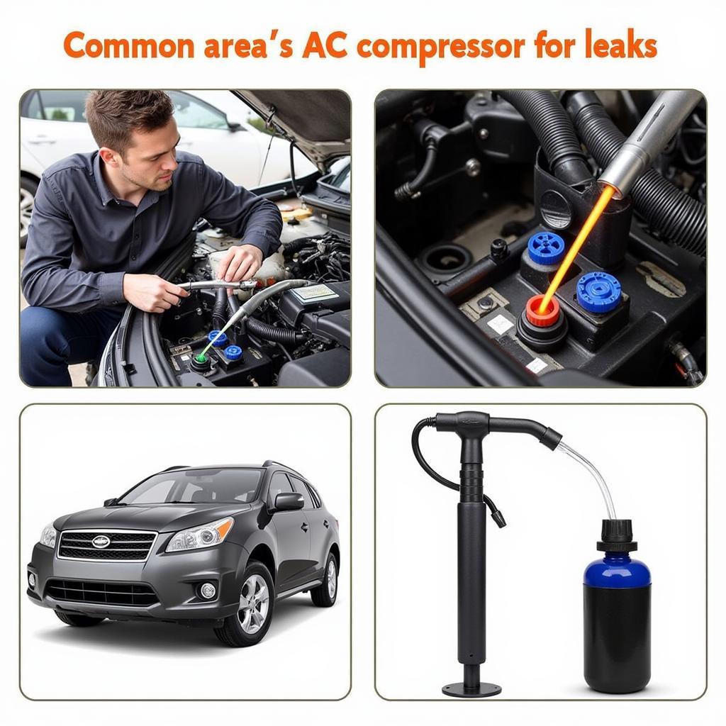 Car AC Compressor Leak Detection