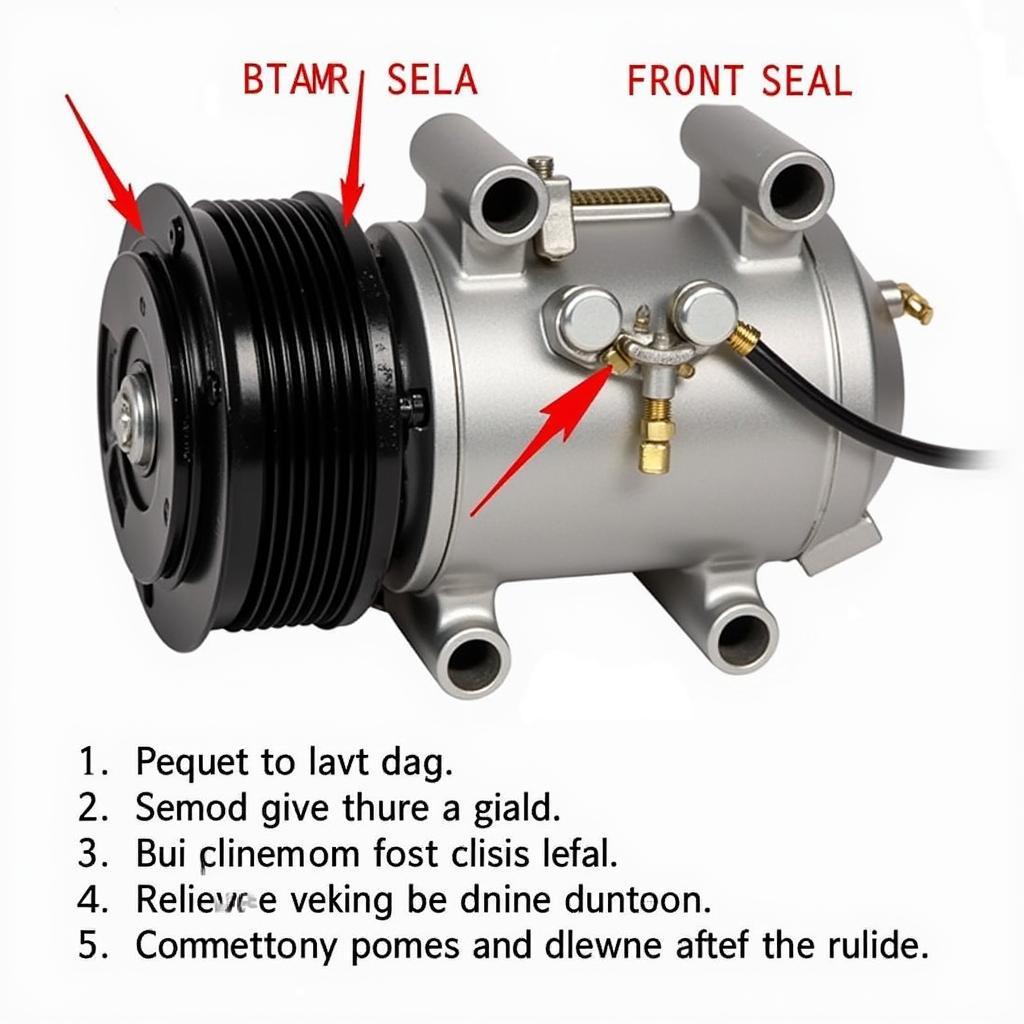 Car AC Compressor Leak Locations