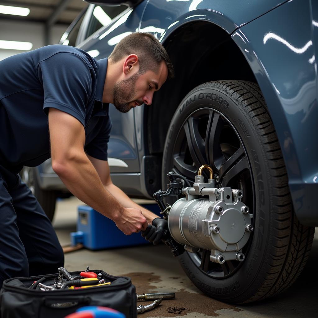 Car AC Compressor Repair