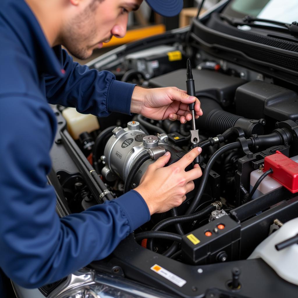 Replacing a Car AC Compressor