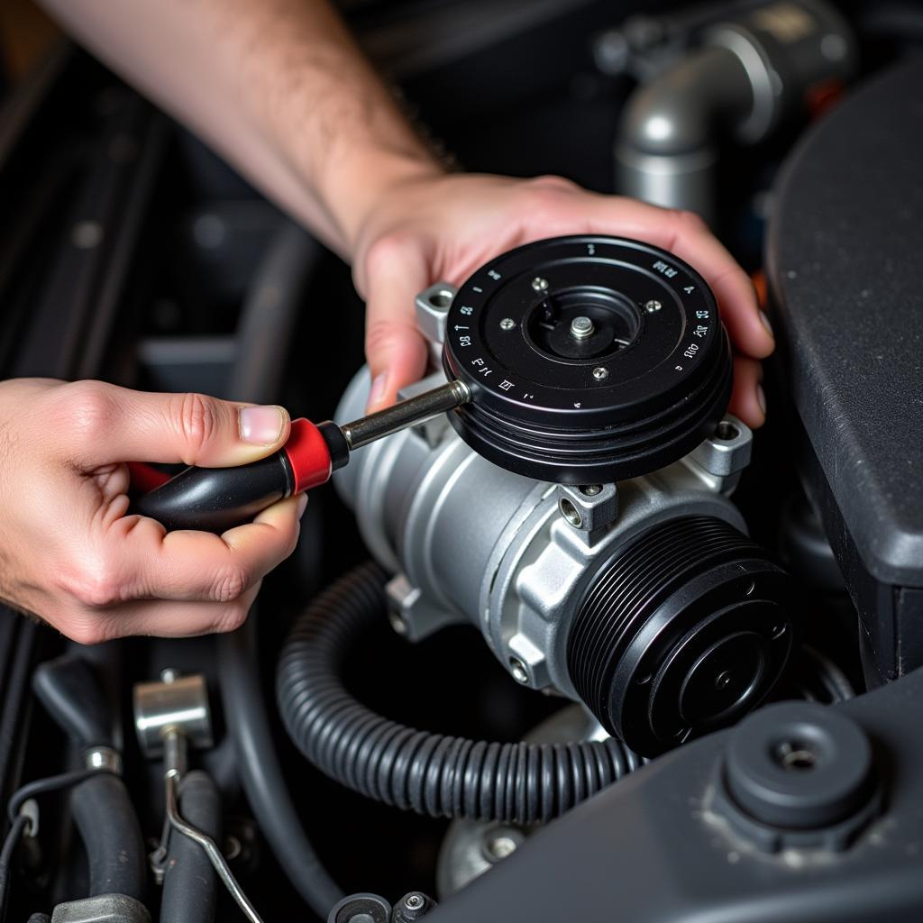 Car AC Compressor Replacement