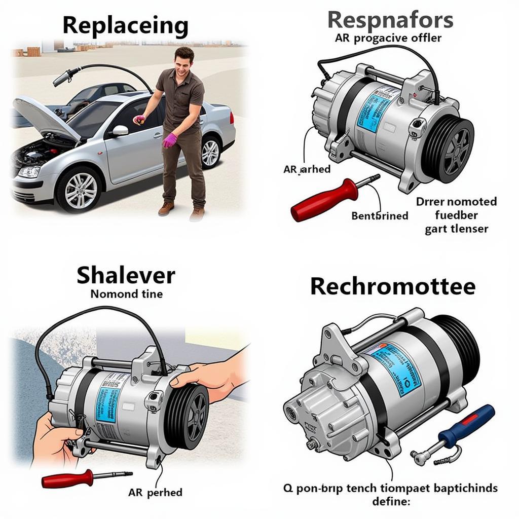 Replacing a Car AC Compressor