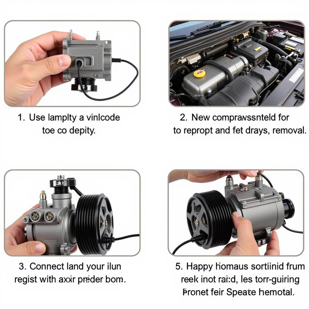 Car AC Compressor Replacement Process