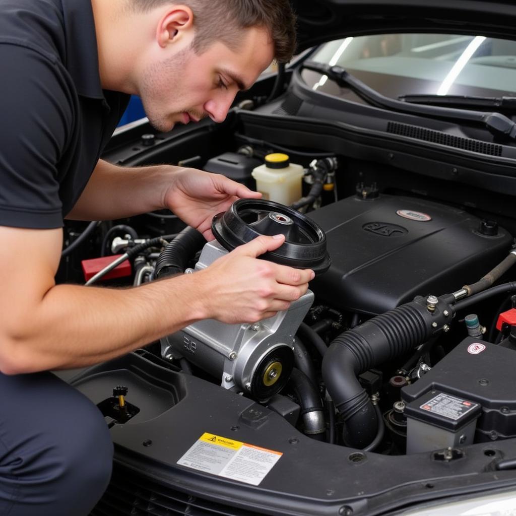 Replacing a Car AC Compressor