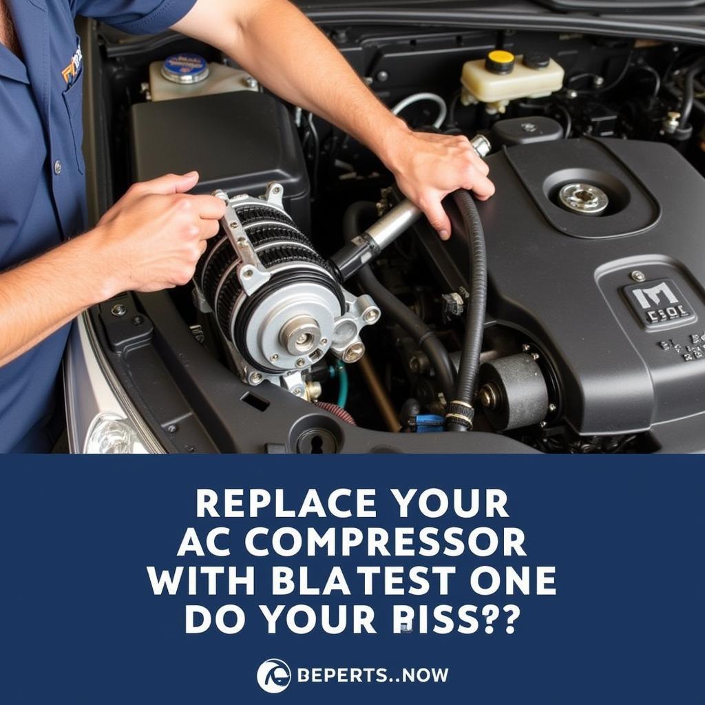 Car AC Compressor Replacement