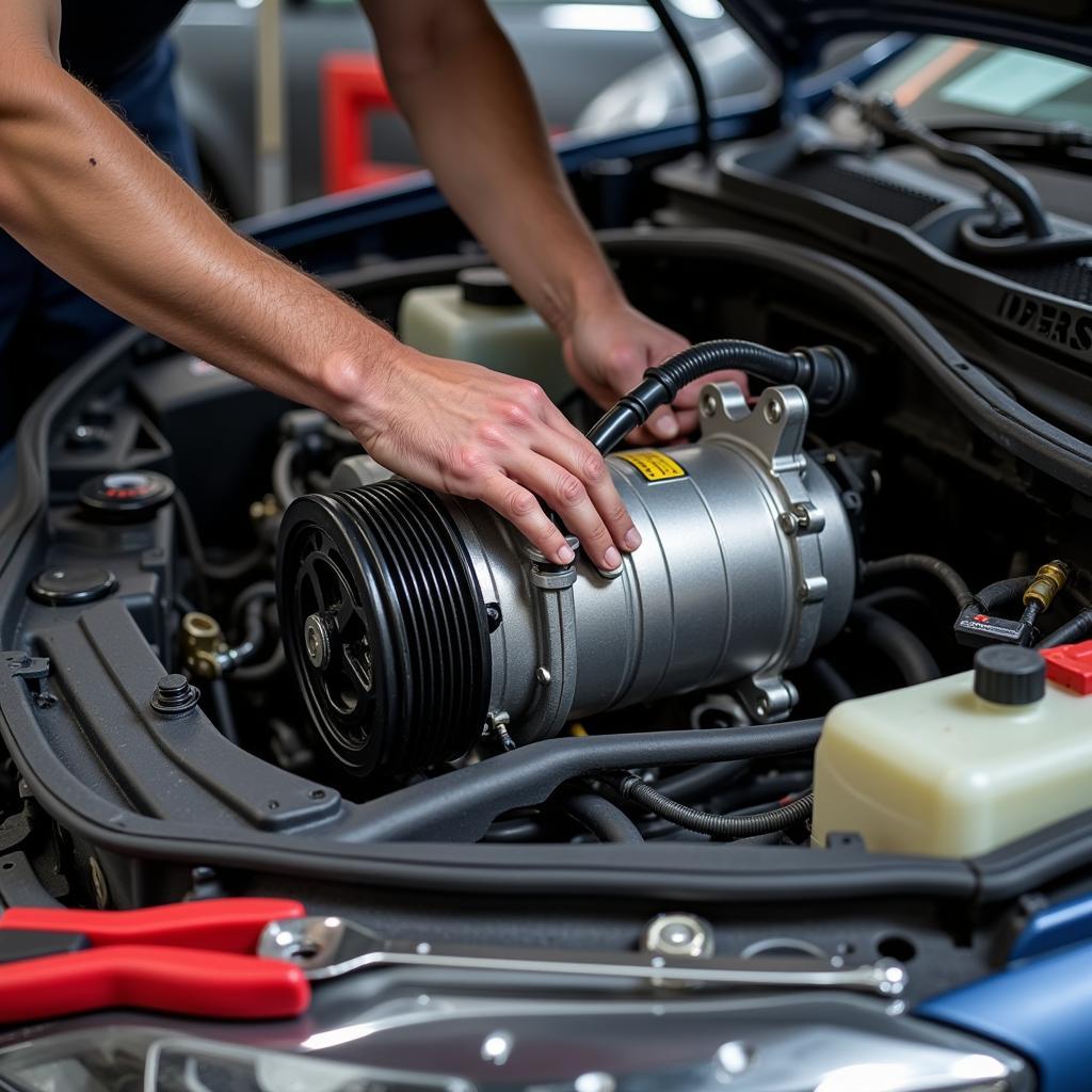 Car AC Compressor Replacement