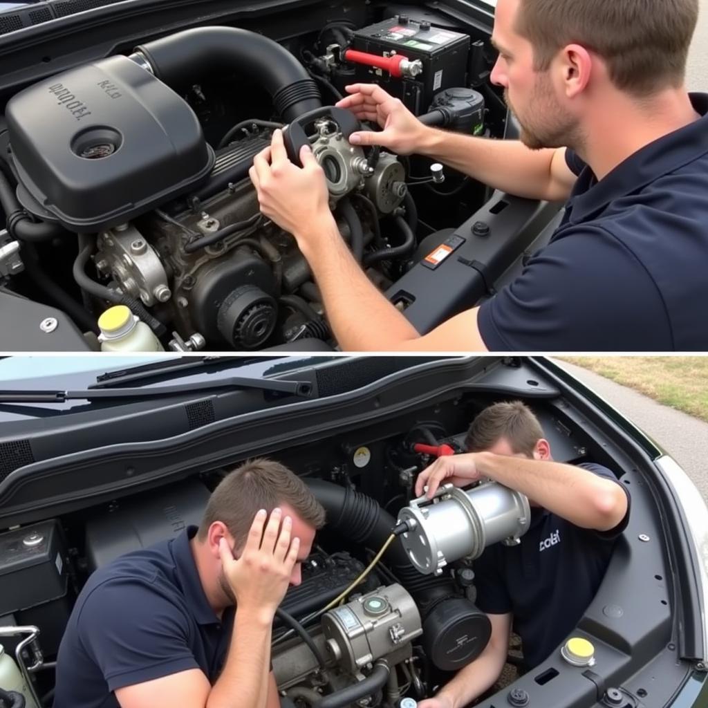 Replacing a Car AC Compressor